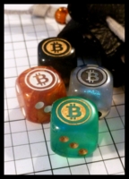 Dice : Dice - 6D - Bitcoin Logo - Etsy Jan 2014